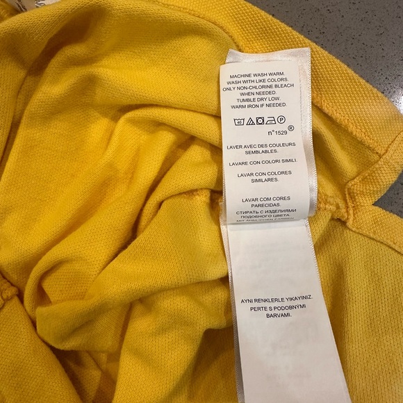 Polo Ralph Lauren Baby Boys' Cotton Mesh Short Sleeve Polo Shirt Yellow Size 18M - Picture 6 of 6